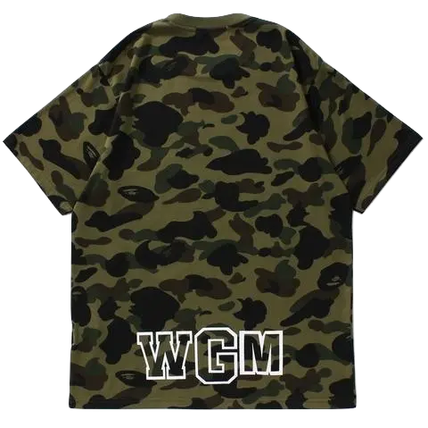 A Bathing Ape 1st Camo Shark Tee - Green Camo Bape