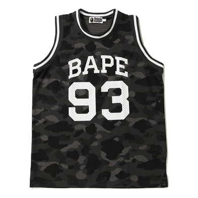 A Bathing Ape Color Camo Basketball Tank Top - Black