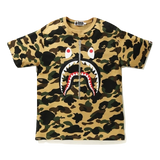 A Bathing Ape 1st Camo Shark Tee - Yellow Camo