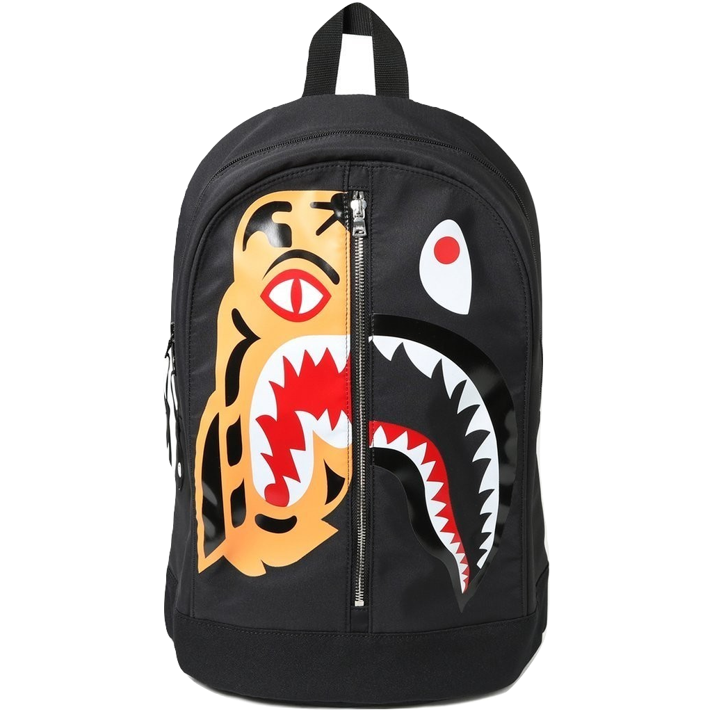 Bape Tiger Shark Day Pack - Black