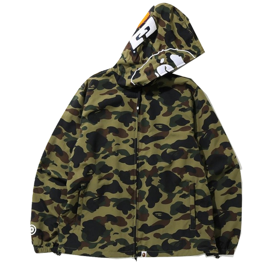 A Bathing Ape ABC 1st Camo 2nd Ape Full Zip Jacket - Green Camo