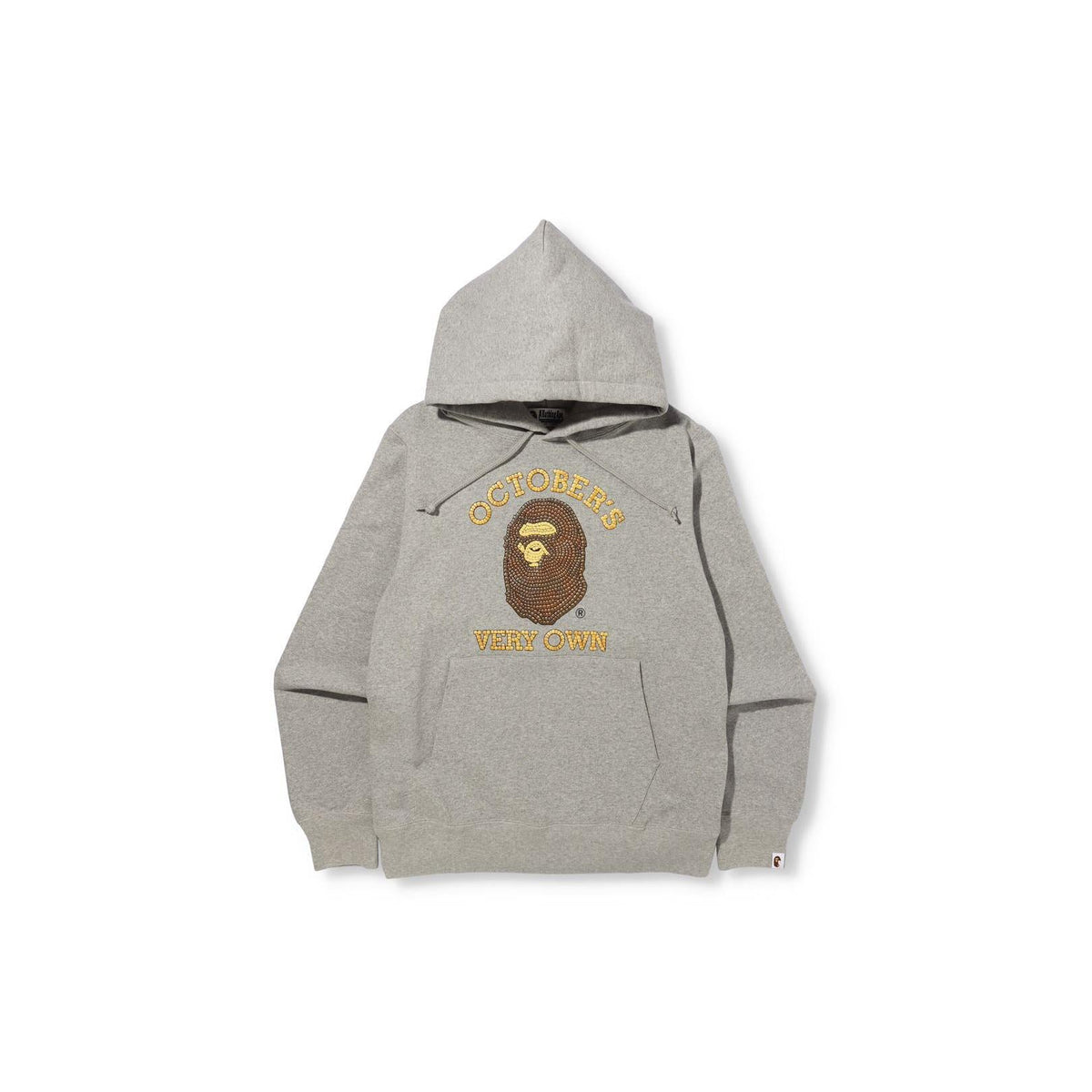 A Bathing Ape X OVO Pullover Hoodie - Gray Bape