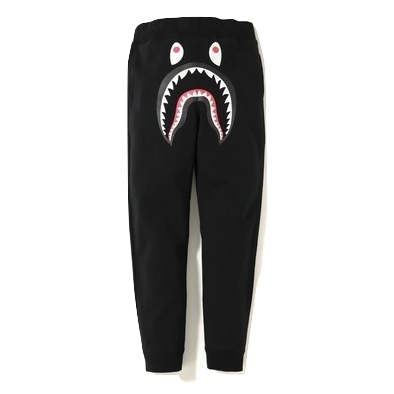 A Bathing Ape Shark Slim Sweatpants - Black/Purple - Used Bape
