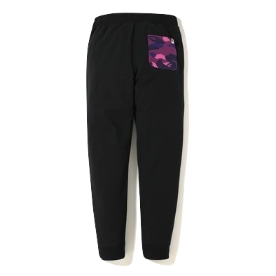 A Bathing Ape Shark Slim Sweatpants - Black/Purple - Used Bape