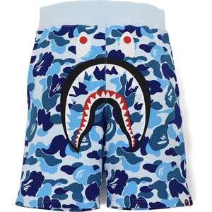 A Bathing Ape ABC Camo Shark Sweat Shorts - Blue Camo