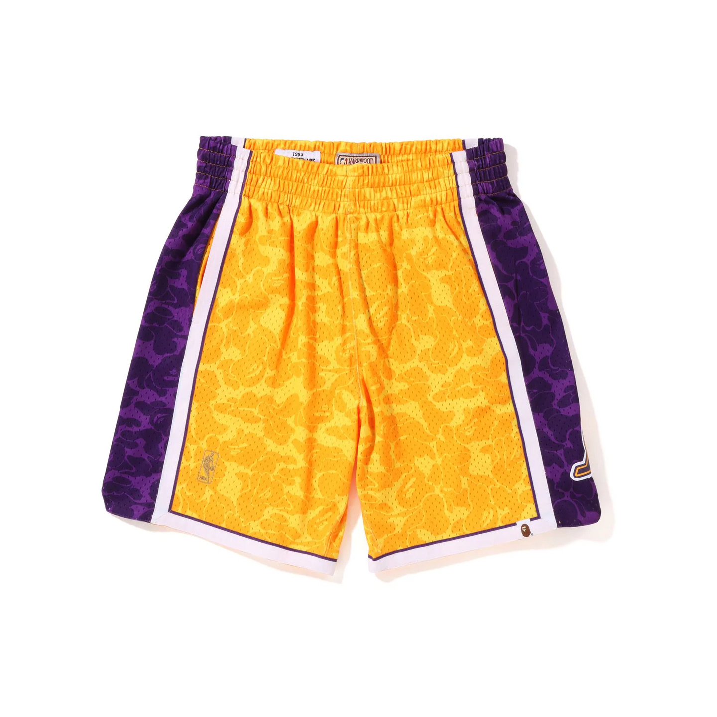 A Bathing Ape - Bape x Mitchell & Ness LA Lakers Jersey Shorts - YEX –  Grails SF