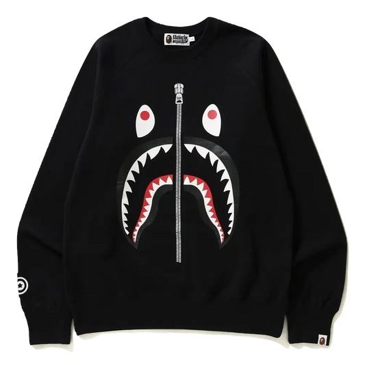 A Bathing Ape Shark Crewneck - Black Bape
