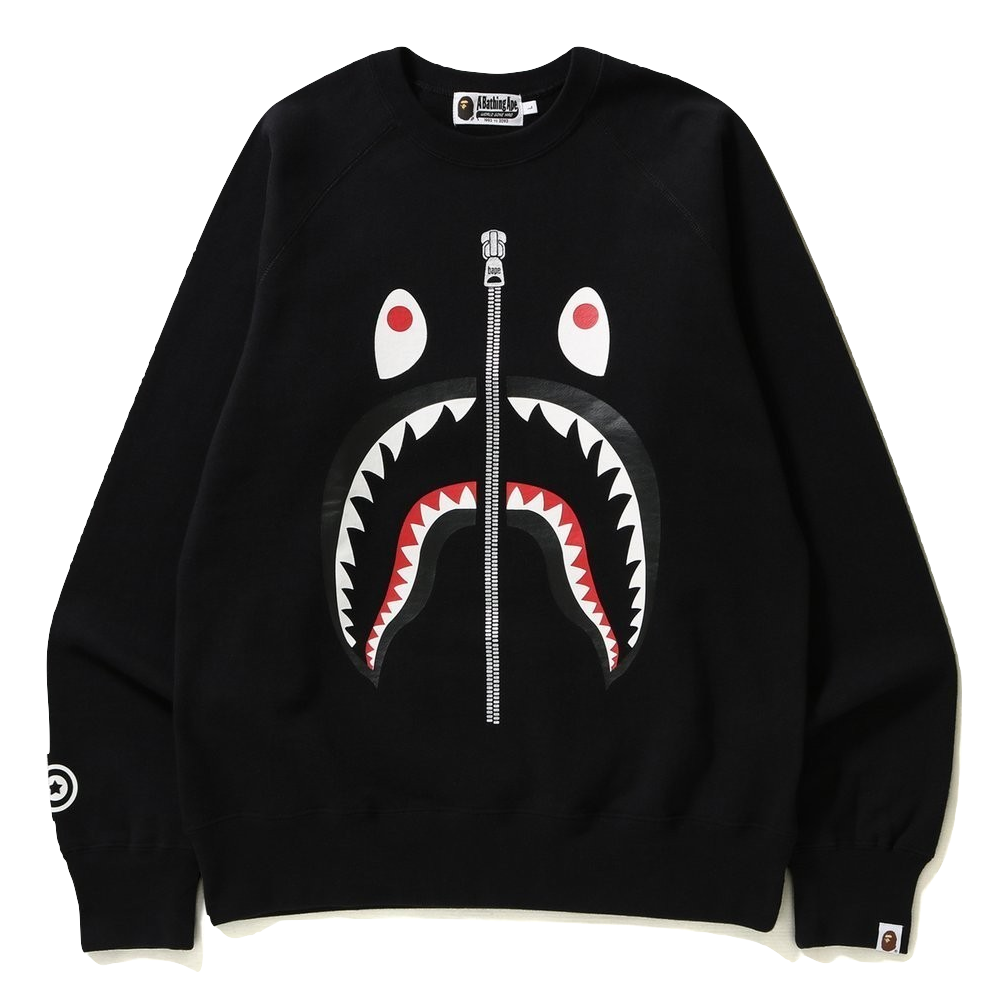 A Bathing Ape Shark Crewneck - Black