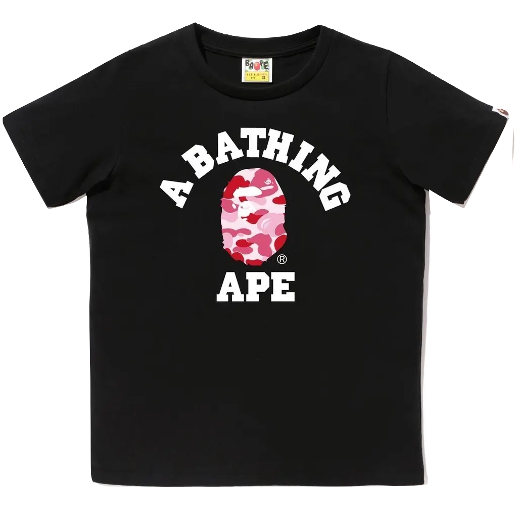 A Bathing Ape College Tee - Black Bape