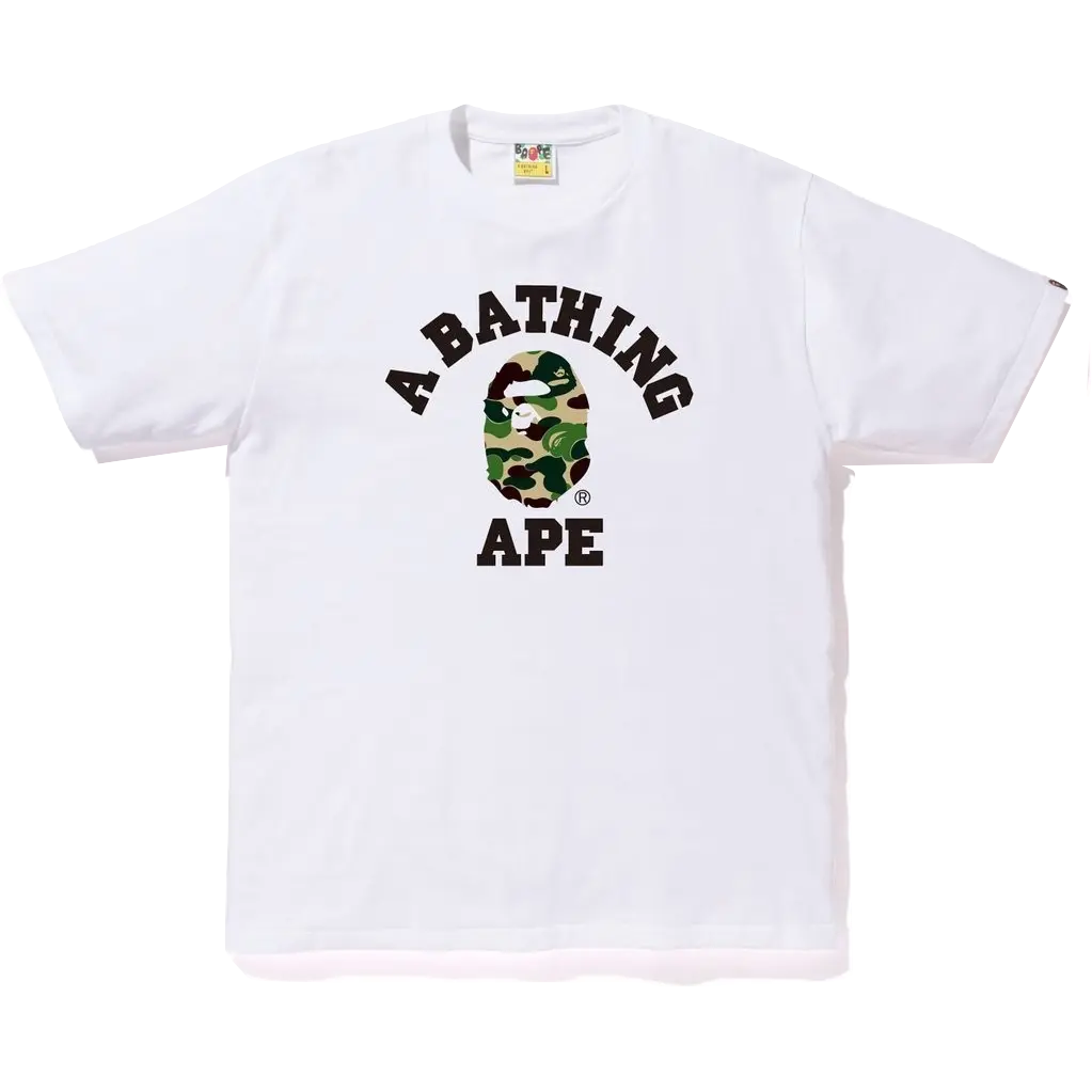 A Bathing Ape College Tee - Camo Bape