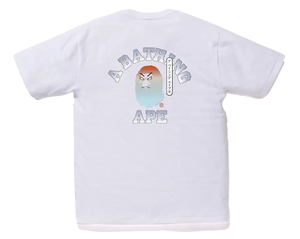 A Bathing Ape Kabuki College Tee - White Bape
