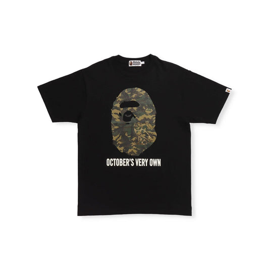 A Bathing Ape X OVO Woodland Camo Tee - Black Bape