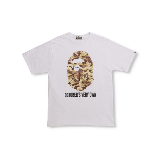 A Bathing Ape X OVO Woodland Camo Tee - White Bape