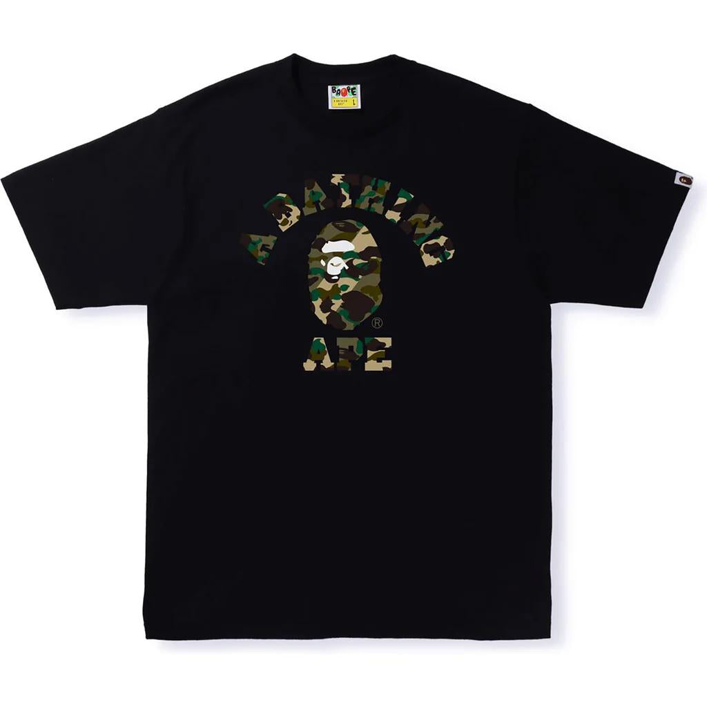 A Bathing Ape 1st Camo Crazy College Tee - Black