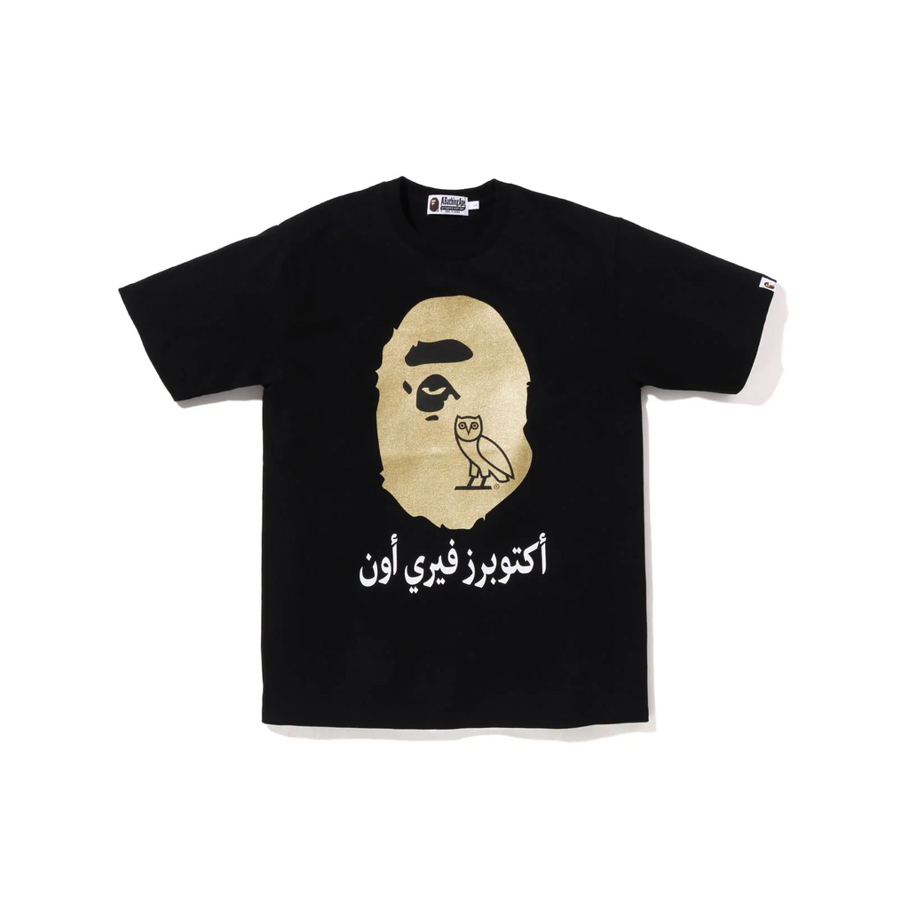 A Bathing Ape x OVO Ape Head Tee - Black