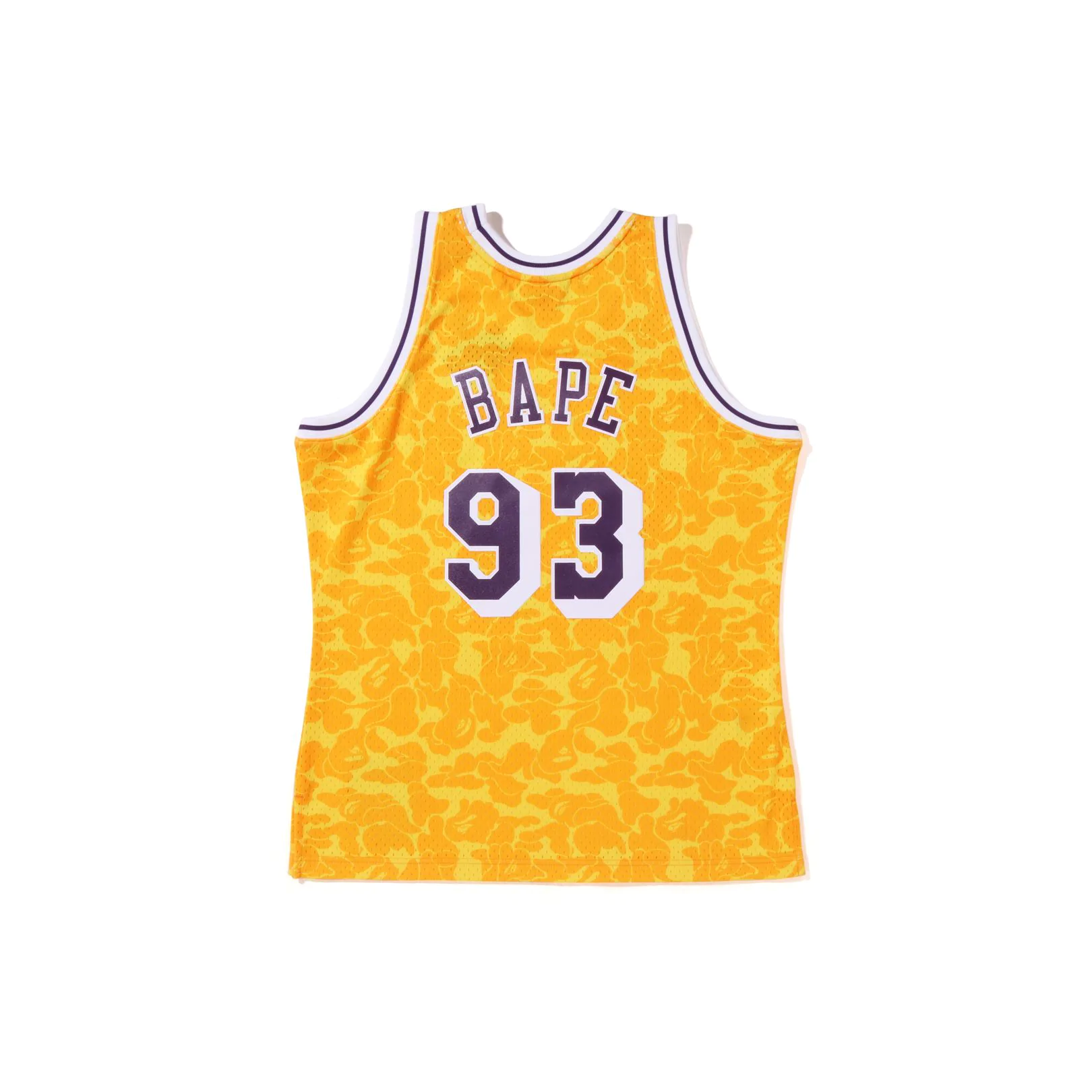 BAPE x Mitchell & Ness Lakers ABC Purple Basketball Swingman Jersey