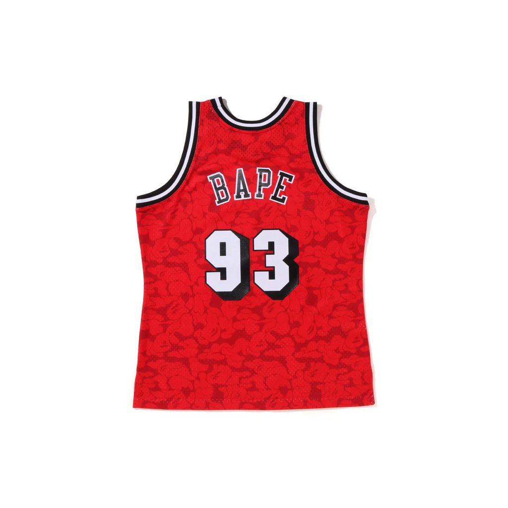 A Bathing Ape x Mitchell & Ness Miami Heat Jersey - Red