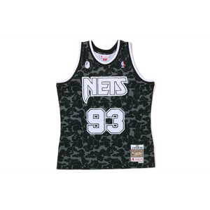 A Bathing Ape x Mitchell & Ness New Jersey Nets Jersey - Black