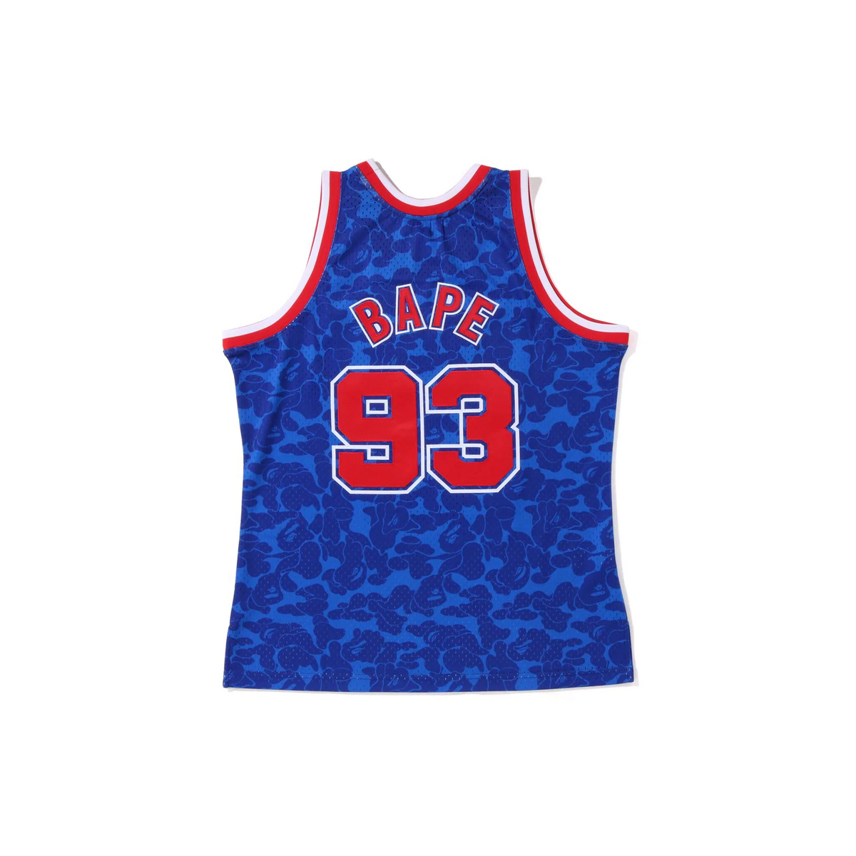 A Bathing Ape x Mitchell & Ness New Jersey Nets Jersey - Blue Bape