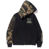 Bape X Undefeated Woodland Camo Shark Hoodie