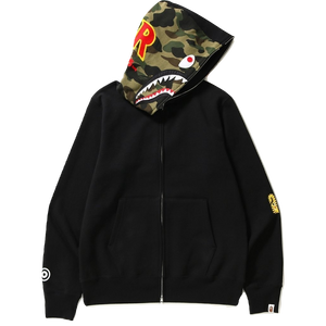 A Bathing Ape 2nd Shark Full Zip Hoodie - Black
