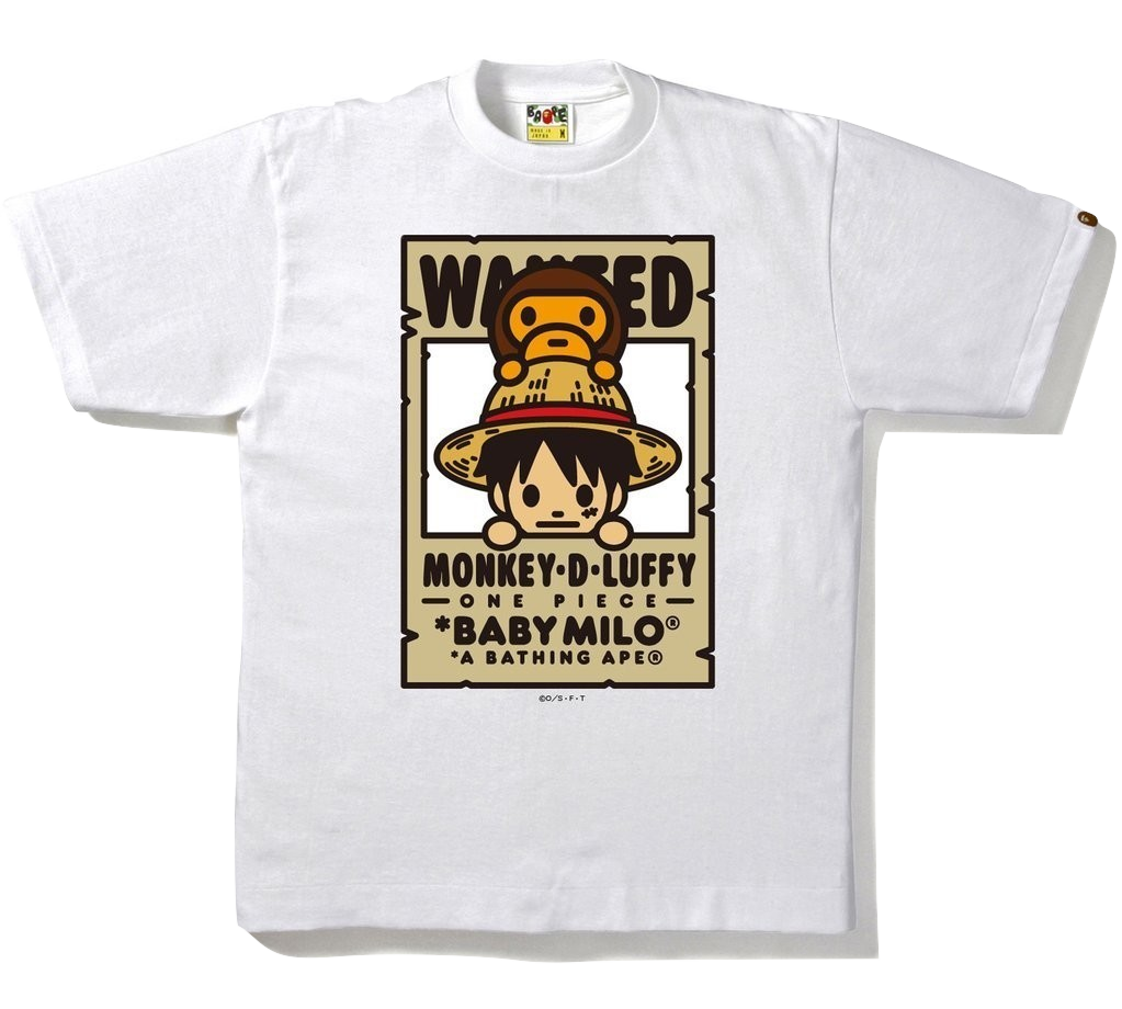 A Bathing Ape Luffy x Milo Bounties Tee