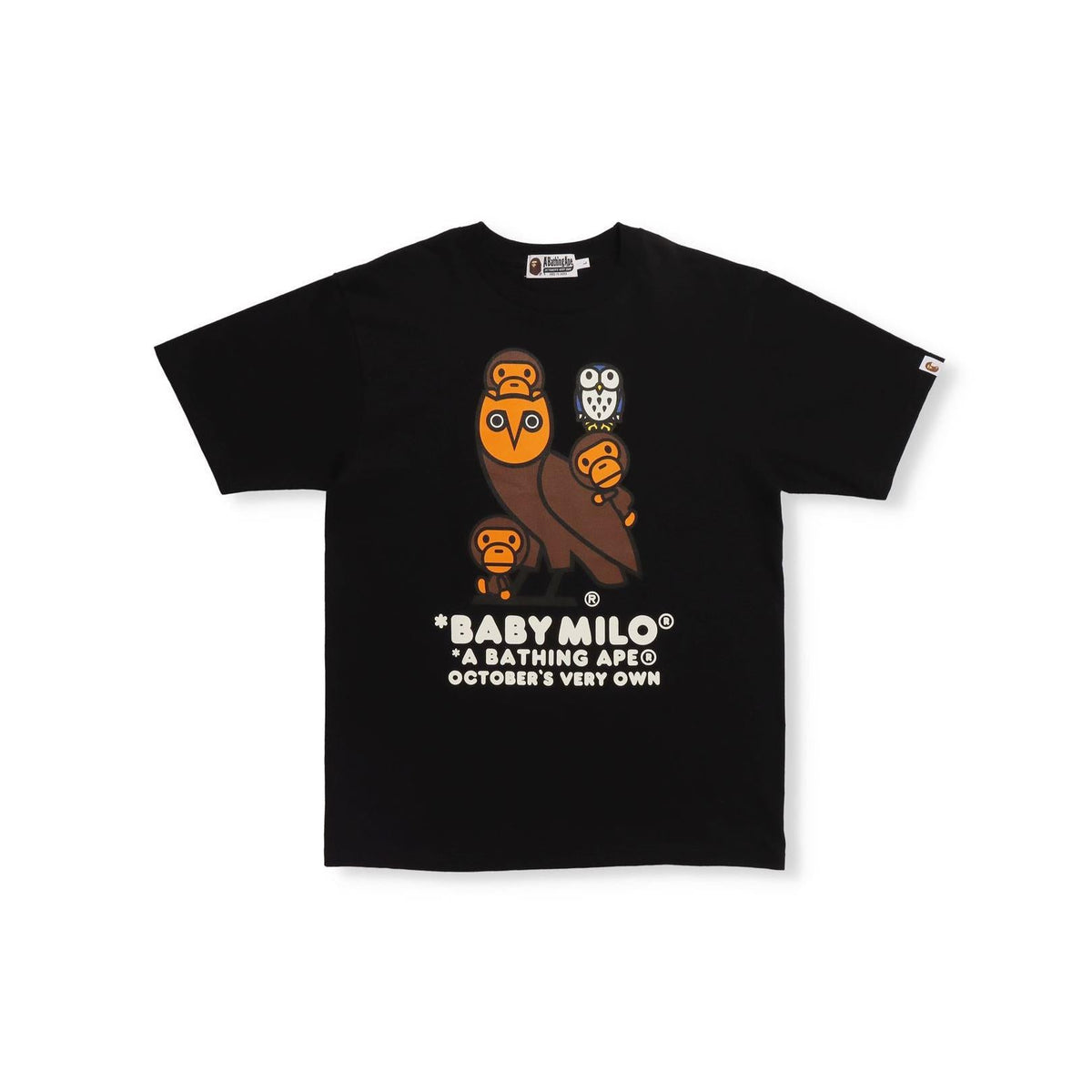 A Bathing Ape X OVO Baby Milo Tee - Black Bape