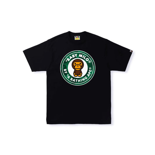 A Bathing Ape Color Camo Milo Busy Work Tee - Black/Green Camo