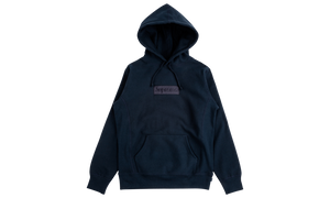 Supreme navy tonal store box logo hoodie