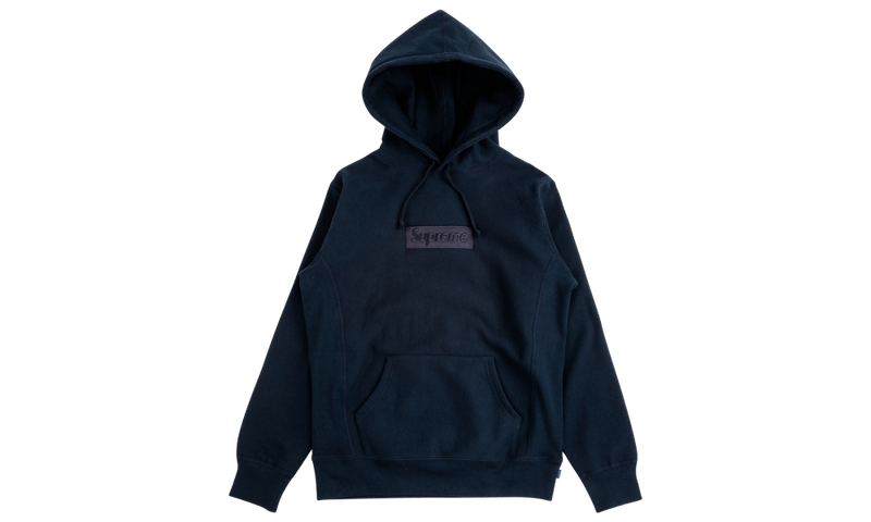 Supreme Box Logo Hooded Sweatshirt FW14 Navy Tonal Grails SF