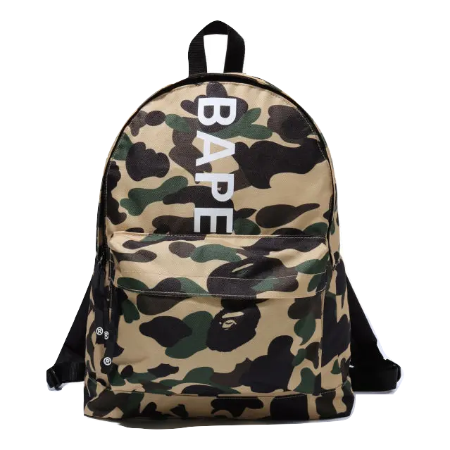 A Bathing Ape Premium Happy New Year Backpack 2020 - Yellow Camo Bape