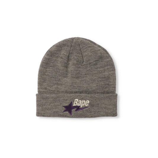 A Bathing Ape Sta Knit Cap - Grey Bape