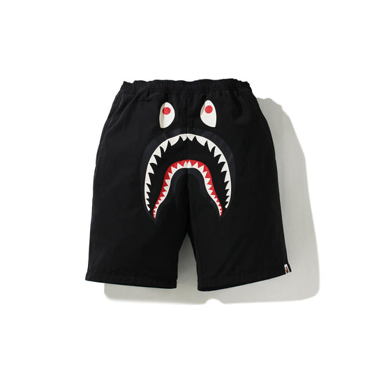 A Bathing Ape Shark Beach Shorts - Black Bape