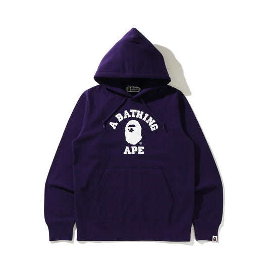 A Bathing Ape College Pullover Hoodie - Purple