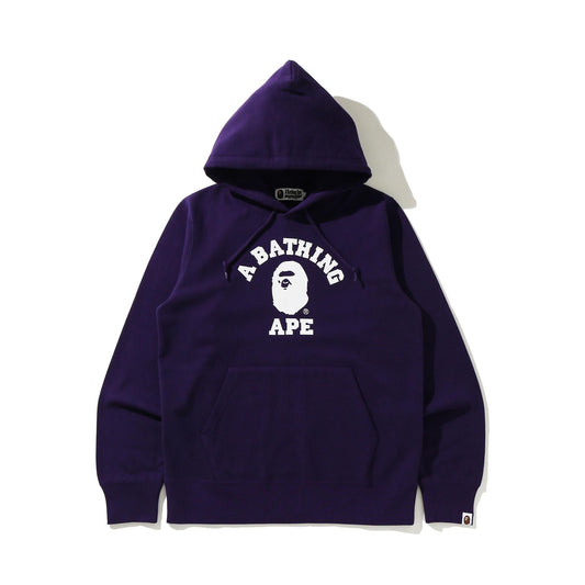 A Bathing Ape College Pullover Hoodie - Purple - Used