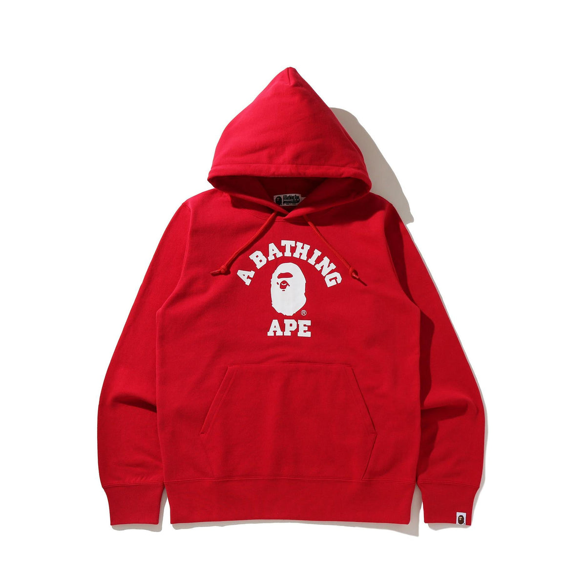 A Bathing Ape College Pullover Hoodie - Red Bape