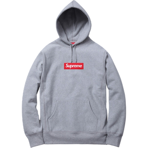 Supreme Box Logo Hooded Sweatshirt FW13 - Grey