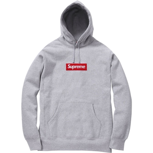 Supreme Box Logo Hooded Sweatshirt FW13 - Grey - Used