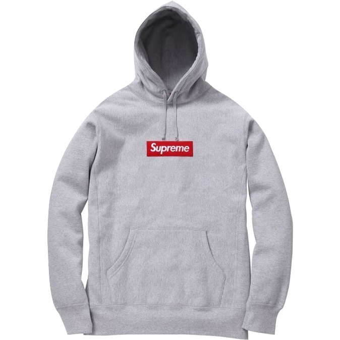 Supreme Box Logo Hooded Sweatshirt FW13 - Grey - Used