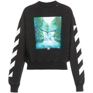 Off-White Waterfall Over Crewneck - Black