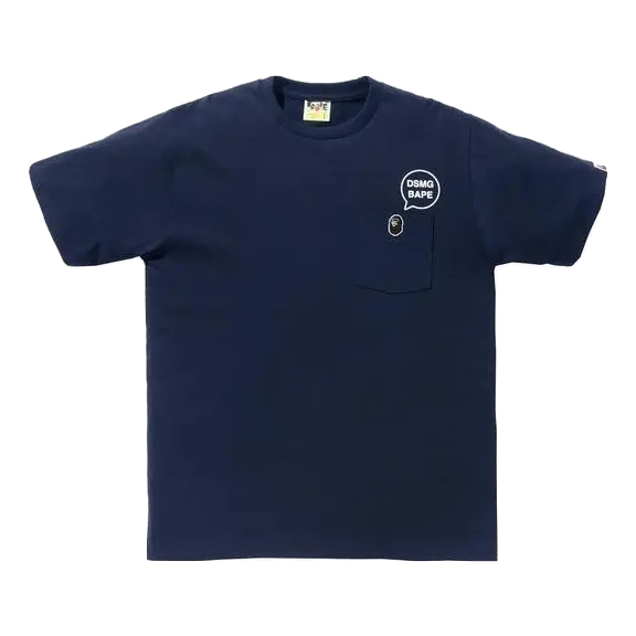 Bape x Dover Street Market Ginza Pocket Tee - Navy Bape