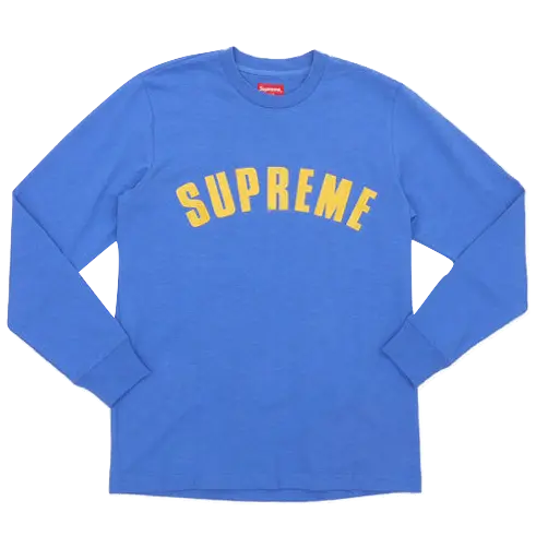 Supreme Arc Logo L/S Top - Blue Supreme