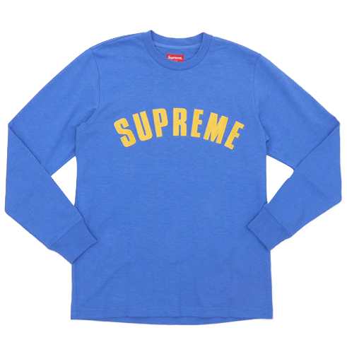 Supreme Arc Logo L/S Top - Blue - Used