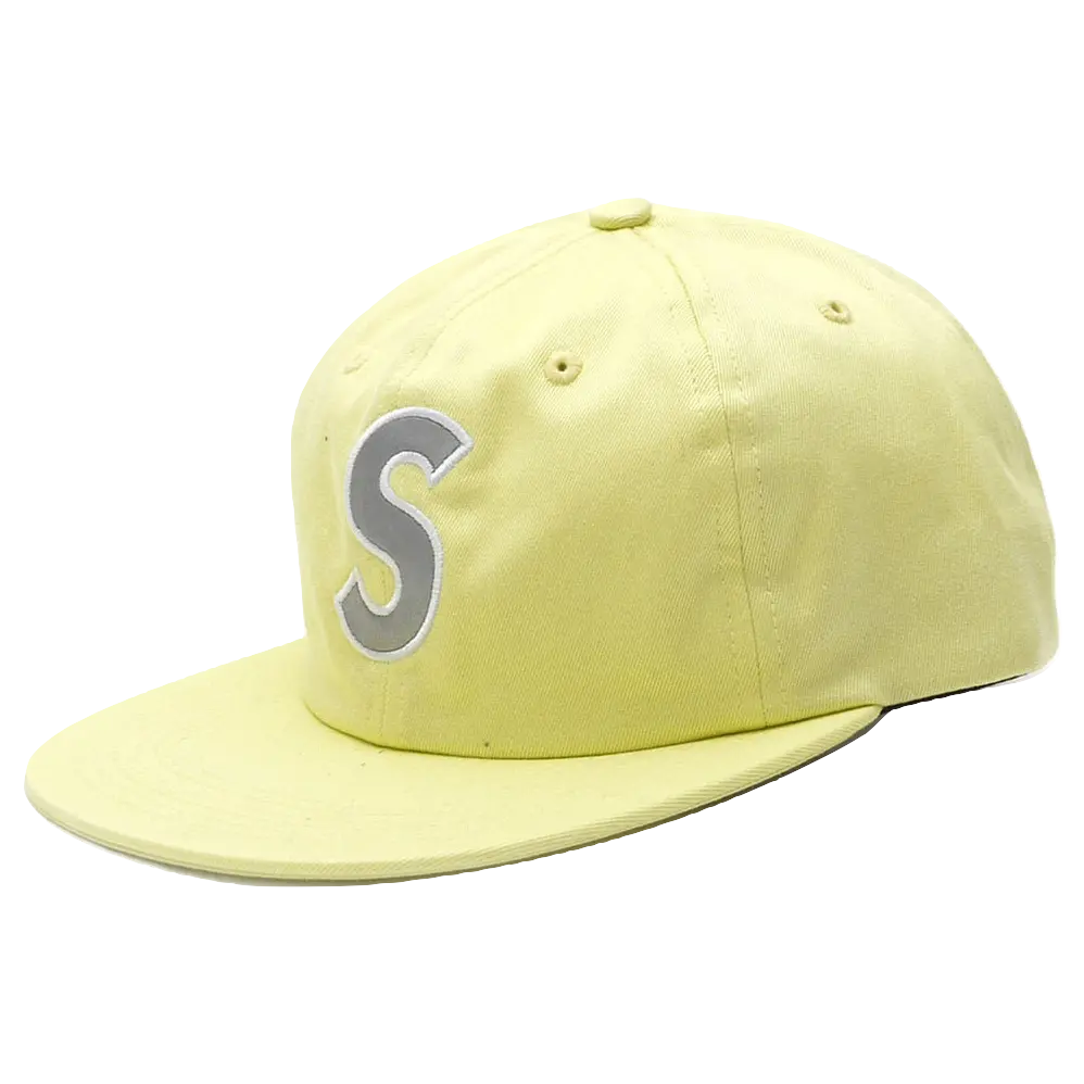 Supreme 3M Reflective S Logo 6-Panel Hat - Pale Lime Supreme