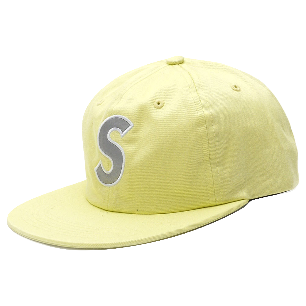 Supreme 3M Reflective S Logo 6-Panel Hat - Pale Lime