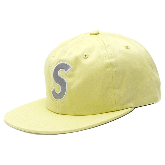 Supreme 3M Reflective S Logo 6-Panel Hat - Pale Lime - Used