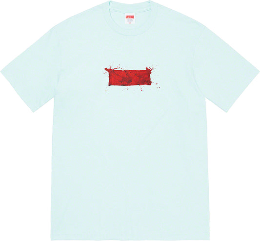Supreme Ralph Steadman Box Logo Tee - Pale Blue Supreme
