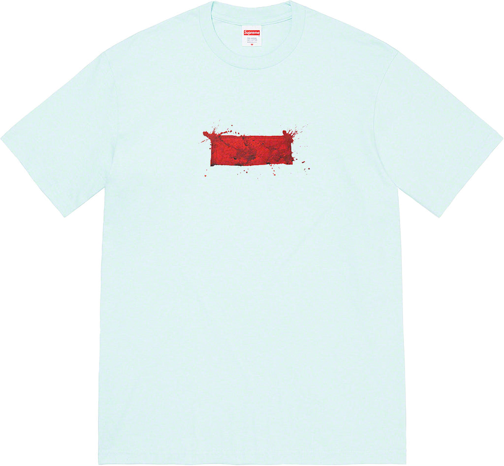 Supreme Ralph Steadman Box Logo Tee - Pale Blue - Used