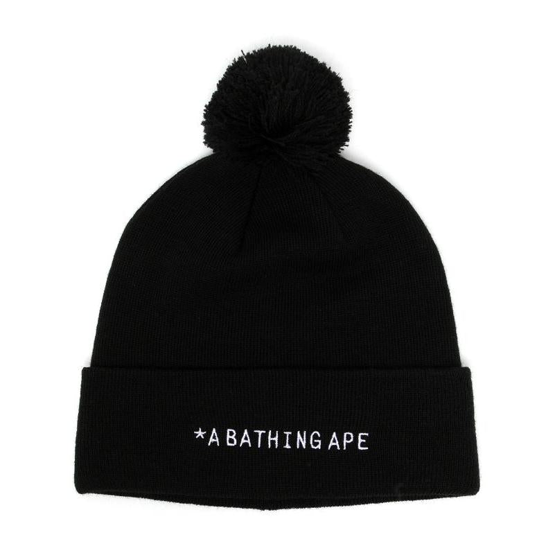 A Bathing Ape Knit Cap - Black Bape