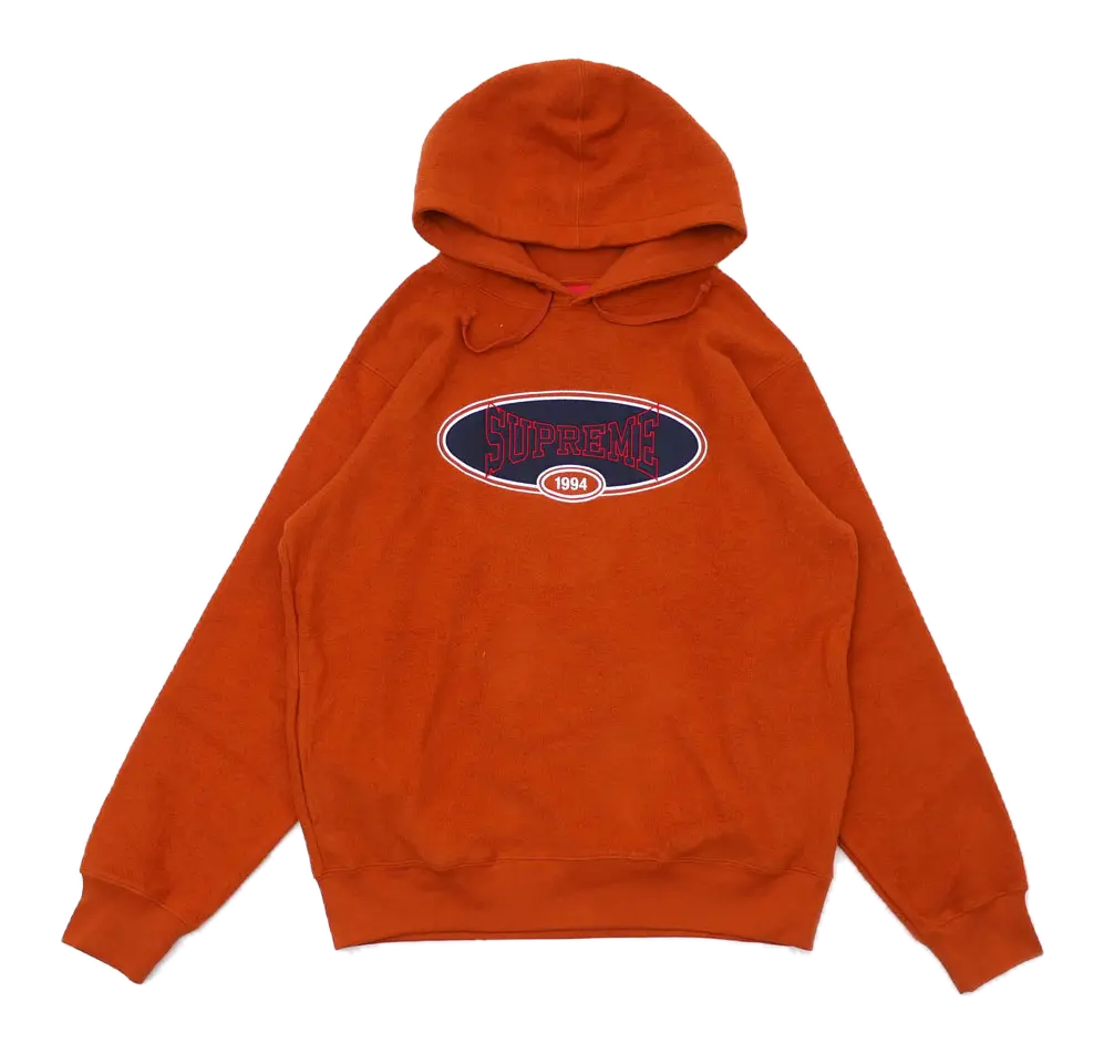Supreme Reverse Fleece Hooded Sweatshirt - Copper - Used Supreme